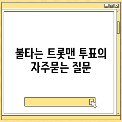 불타는 트롯맨 투표