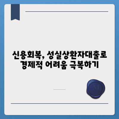 신용회복위원회 성실상환자대출