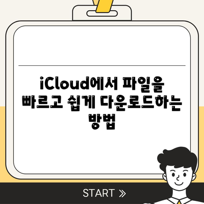 iCloud 다운로드