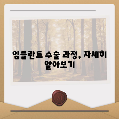 임플란트 과정