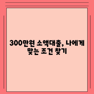 모바일 소액대출 300만원