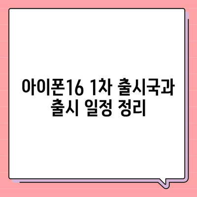 아이폰16 출시일 예상 | 디자인, 스펙, 1차 출시국 포함!