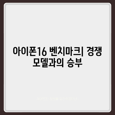 아이폰16의 다양한 모델의 벤치마크 결과