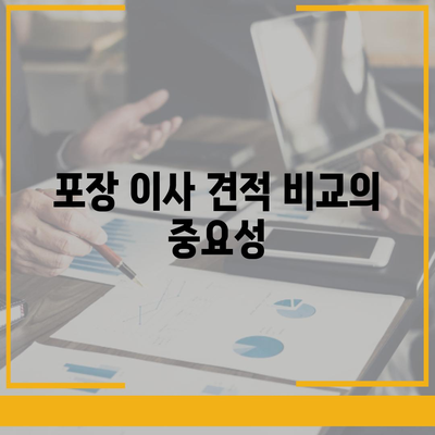 포장 이사 견적 비교, 경제적인 선택을 위해