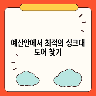 이사 전 싱크대 도어 교체 비용 비교