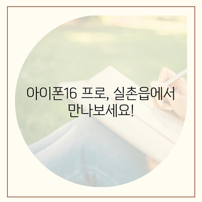 경기도 광주시 실촌읍 아이폰16 프로 사전예약 | 출시일 | 가격 | PRO | SE1 | 디자인 | 프로맥스 | 색상 | 미니 | 개통