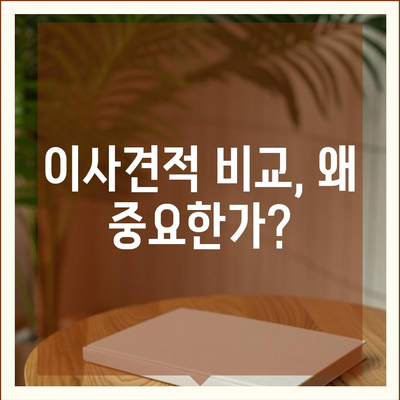 이사견적 비교의 모든 것