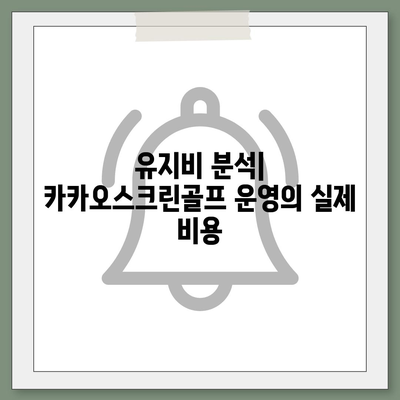 창업 궁금증 풀기 | 카카오스크린골프 퀀텀 비용 분석