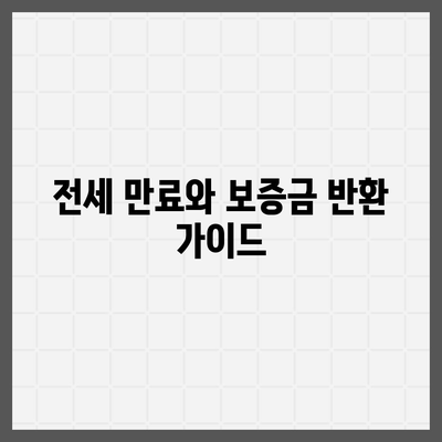 부동산 지식 총정리 | 월세 계약 연장, 전이사 만료 등