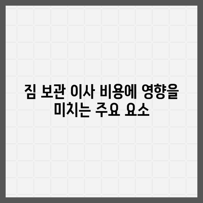 짐 보관 이사 비용 업체별 견적 추천