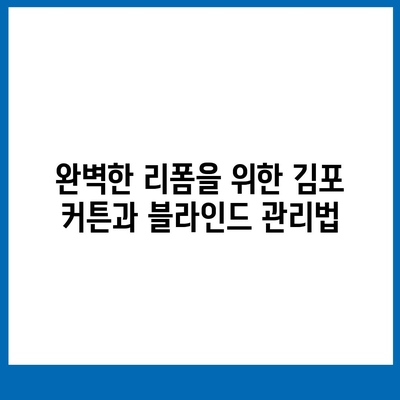 김포 커튼 블라인드 이사, 저렴한 가격과 완벽한 리폼까지