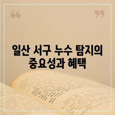 일산 서구에서 수누 탐지 이사 후 누수 대처 방법