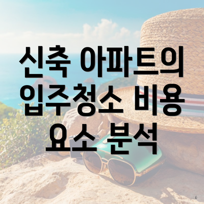 신축 아파트의 입주청소 비용 요소 분석