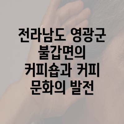 전라남도 영광군 불갑면의 커피숍과 커피 문화의 발전