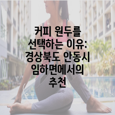 커피 원두를 선택하는 이유: 경상북도 안동시 임하면에서의 추천