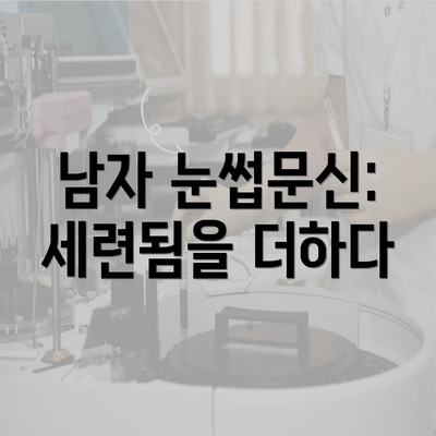 남자 눈썹문신: 세련됨을 더하다