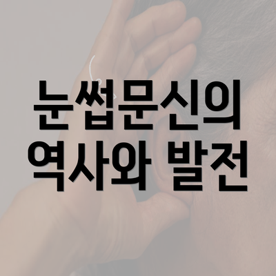 눈썹문신의 역사와 발전