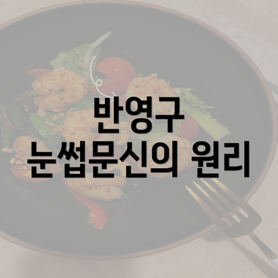 반영구 눈썹문신의 원리