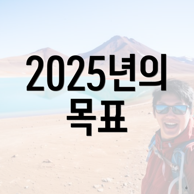2025년의 목표