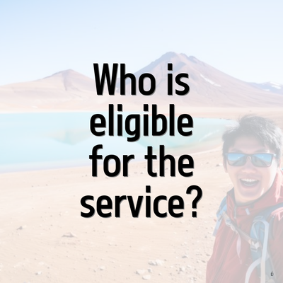 Who is eligible for the service?