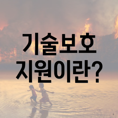 기술보호 지원이란?