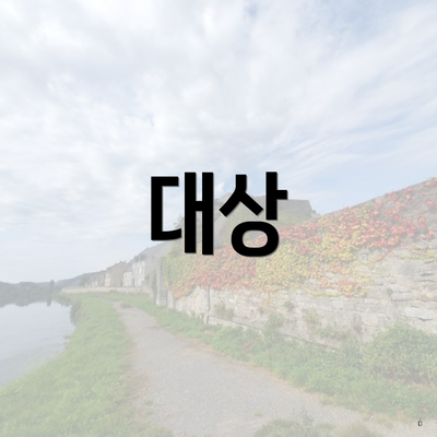 대상