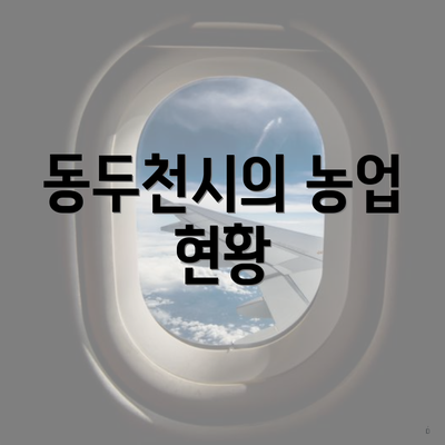 동두천시의 농업 현황