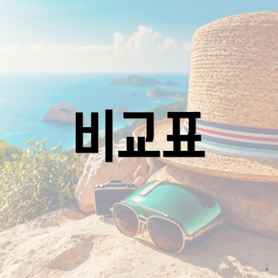 비교표