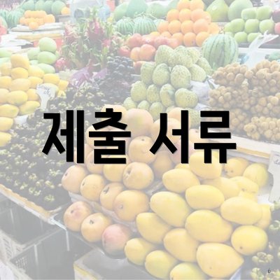 제출 서류