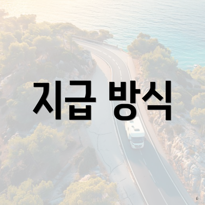지급 방식