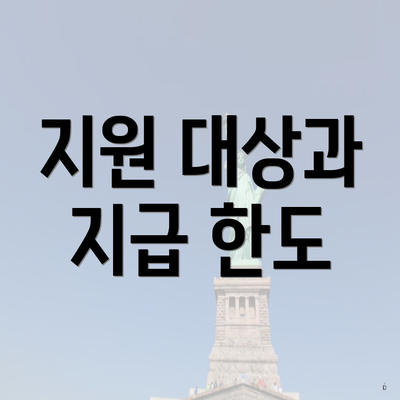 지원 대상과 지급 한도