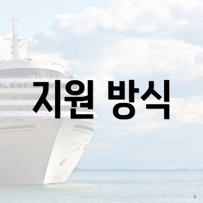 지원 방식