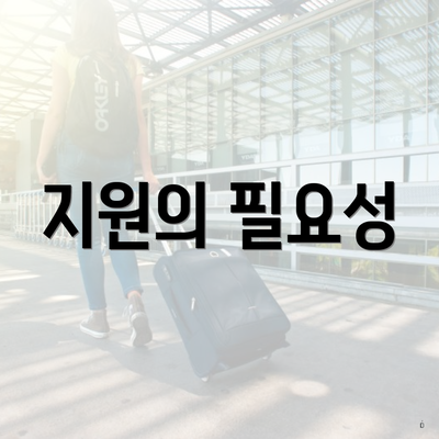 지원의 필요성