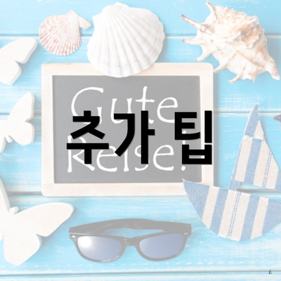 추가 팁