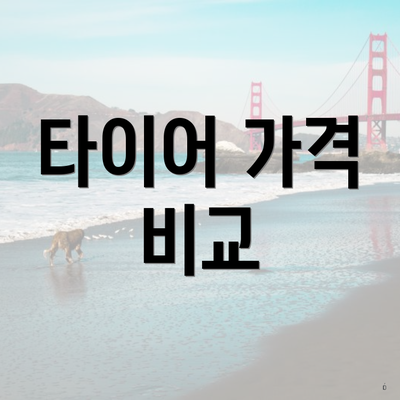 타이어 가격 비교