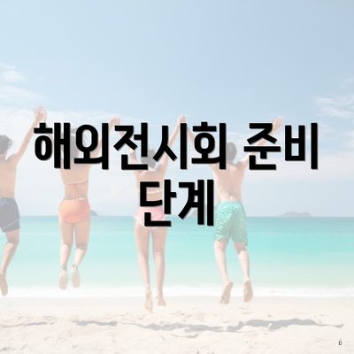 해외전시회 준비 단계