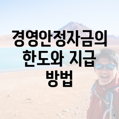 경영안정자금의 한도와 지급 방법