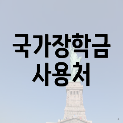국가장학금 사용처