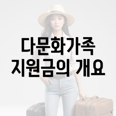 다문화가족 지원금의 개요