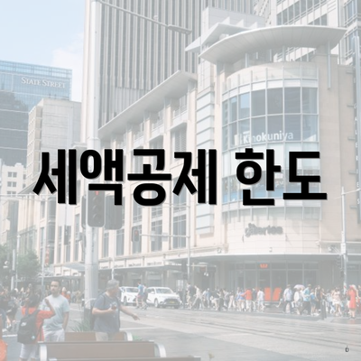 세액공제 한도