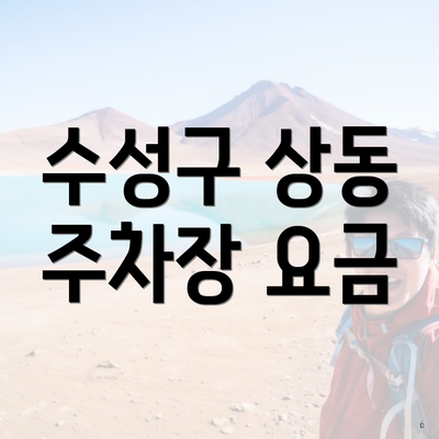 수성구 상동 주차장 요금