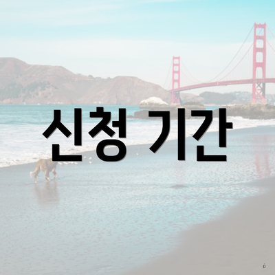 신청 기간