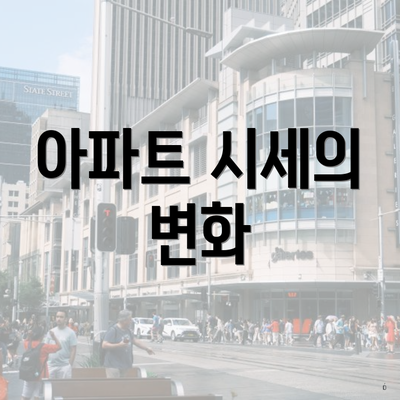 아파트 시세의 변화