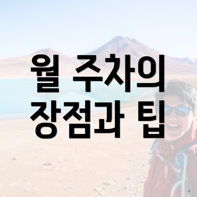 월 주차의 장점과 팁