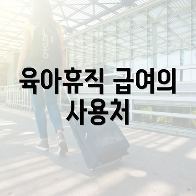육아휴직 급여의 사용처
