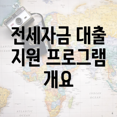 전세자금 대출 지원 프로그램 개요