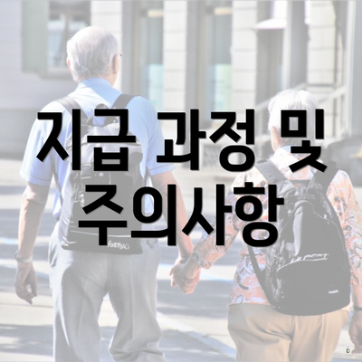 지급 과정 및 주의사항