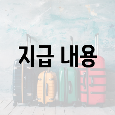 지급 내용