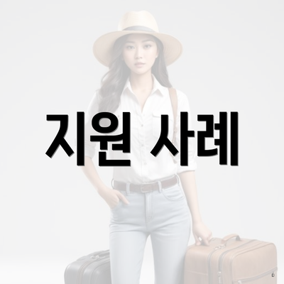 지원 사례