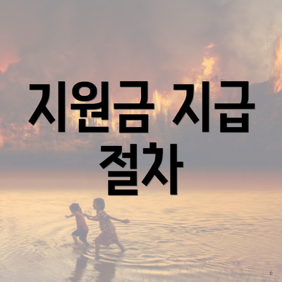 지원금 지급 절차